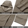 image:imageM MAELREG Mens Hoodies Pullover Performance Lightweight Hoodies For Men With 2 Pocket Dry Fit Wicking Stretch Golf SweatshirtBrown Melange