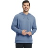 image:imageM MAELREG Mens Hoodies Pullover Performance Lightweight Hoodies For Men With 2 Pocket Dry Fit Wicking Stretch Golf SweatshirtColony Blue Melange