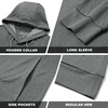 image:imageM MAELREG Mens Hoodies Pullover Performance Lightweight Hoodies For Men With 2 Pocket Dry Fit Wicking Stretch Golf SweatshirtGrey Melange