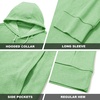 image:imageM MAELREG Mens Hoodies Pullover Performance Lightweight Hoodies For Men With 2 Pocket Dry Fit Wicking Stretch Golf SweatshirtLight Green Melange