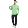 image:imageM MAELREG Mens Hoodies Pullover Performance Lightweight Hoodies For Men With 2 Pocket Dry Fit Wicking Stretch Golf SweatshirtLight Green Melange