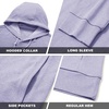 image:imageM MAELREG Mens Hoodies Pullover Performance Lightweight Hoodies For Men With 2 Pocket Dry Fit Wicking Stretch Golf SweatshirtLight Purple Melange