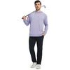 image:imageM MAELREG Mens Hoodies Pullover Performance Lightweight Hoodies For Men With 2 Pocket Dry Fit Wicking Stretch Golf SweatshirtLight Purple Melange