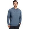 image:imageM MAELREG Mens Hoodies Pullover Performance Lightweight Hoodies For Men With 2 Pocket Dry Fit Wicking Stretch Golf SweatshirtNavy Melange