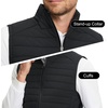 image:imageM MAELREG Mens Lightweight Puffer Vest WaterResistant Winter Outerwear Full Zip Sleeveless Jacket for Outdoor GolfBlack