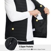 image:imageM MAELREG Mens Lightweight Puffer Vest WaterResistant Winter Outerwear Full Zip Sleeveless Jacket for Outdoor GolfBlack