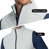 image:imageM MAELREG Mens Lightweight Puffer Vest WaterResistant Winter Outerwear Full Zip Sleeveless Jacket for Outdoor GolfLight Grey