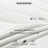 image:imageM MAELREG Mens Lightweight Puffer Vest WaterResistant Winter Outerwear Full Zip Sleeveless Jacket for Outdoor GolfWhite