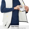 image:imageM MAELREG Mens Lightweight Puffer Vest WaterResistant Winter Outerwear Full Zip Sleeveless Jacket for Outdoor GolfWhite