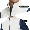 image:imageM MAELREG Mens Lightweight Puffer Vest WaterResistant Winter Outerwear Full Zip Sleeveless Jacket for Outdoor GolfWhite