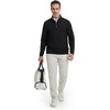 image:imageM MAELREG Mens Quarter Zip Pullover Lightweight Mock Neck Long Sleeve Midlayer Athletic Golf Half Zip Sweatshirt for MenBlack