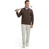 image:imageM MAELREG Mens Quarter Zip Pullover Lightweight Mock Neck Long Sleeve Midlayer Athletic Golf Half Zip Sweatshirt for MenCoffee Brown