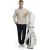 image:imageM MAELREG Mens Quarter Zip Pullover Lightweight Mock Neck Long Sleeve Midlayer Athletic Golf Half Zip Sweatshirt for MenKhaki Grey