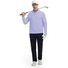 image:imageM MAELREG Mens Quarter Zip Pullover Lightweight Mock Neck Long Sleeve Midlayer Athletic Golf Half Zip Sweatshirt for MenLavender
