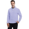 image:imageM MAELREG Mens Quarter Zip Pullover Lightweight Mock Neck Long Sleeve Midlayer Athletic Golf Half Zip Sweatshirt for MenLavender