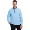 image:imageM MAELREG Mens Quarter Zip Pullover Lightweight Mock Neck Long Sleeve Midlayer Athletic Golf Half Zip Sweatshirt for MenLight Blue