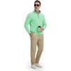image:imageM MAELREG Mens Quarter Zip Pullover Lightweight Mock Neck Long Sleeve Midlayer Athletic Golf Half Zip Sweatshirt for MenLight Green