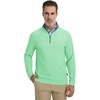 image:imageM MAELREG Mens Quarter Zip Pullover Lightweight Mock Neck Long Sleeve Midlayer Athletic Golf Half Zip Sweatshirt for MenLight Green