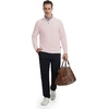 image:imageM MAELREG Mens Quarter Zip Pullover Lightweight Mock Neck Long Sleeve Midlayer Athletic Golf Half Zip Sweatshirt for MenLight Pink