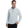 image:imageM MAELREG Mens Quarter Zip Pullover Lightweight Mock Neck Long Sleeve Midlayer Athletic Golf Half Zip Sweatshirt for MenMisty Grey