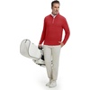 image:imageM MAELREG Mens Quarter Zip Pullover Lightweight Mock Neck Long Sleeve Midlayer Athletic Golf Half Zip Sweatshirt for MenRed