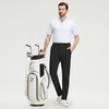 image:imageM MAELREG Mens Stretch Cotton Blend Golf Pants  5 Pocket Casual Dress Work Lightweight Slim Fit Mens PantBlack