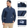 image:imageM MAELREG Mens Track Jackets Lightweight Full Zip Water Resistant Running Athletic Golf Jacket Quick Dry Casual OutwearBlue Indigo