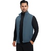 image:imageM MAELREG Mens Vest Outerwear Golf WaterResistant Performance Lightweight Fleece Vest for Men Sleeveless Lined MidlayerBluish Grey