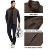 image:imageM MAELREG Mens Vest Outerwear Golf WaterResistant Performance Lightweight Fleece Vest for Men Sleeveless Lined MidlayerCoffee Brown