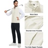 image:imageM MAELREG Mens Vest Outerwear Golf WaterResistant Performance Lightweight Fleece Vest for Men Sleeveless Lined MidlayerCream