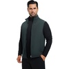 image:imageM MAELREG Mens Vest Outerwear Golf WaterResistant Performance Lightweight Fleece Vest for Men Sleeveless Lined MidlayerDark Grey