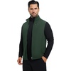image:imageM MAELREG Mens Vest Outerwear Golf WaterResistant Performance Lightweight Fleece Vest for Men Sleeveless Lined MidlayerForest Green