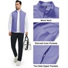 image:imageM MAELREG Mens Vest Outerwear Golf WaterResistant Performance Lightweight Fleece Vest for Men Sleeveless Lined MidlayerLavender