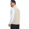 image:imageM MAELREG Mens Vest Outerwear Golf WaterResistant Performance Lightweight Fleece Vest for Men Sleeveless Lined MidlayerLight Khaki
