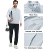 image:imageM MAELREG Mens Vest Outerwear Golf WaterResistant Performance Lightweight Fleece Vest for Men Sleeveless Lined MidlayerMisty Grey