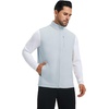 image:imageM MAELREG Mens Vest Outerwear Golf WaterResistant Performance Lightweight Fleece Vest for Men Sleeveless Lined MidlayerMisty Grey