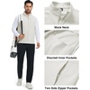 image:imageM MAELREG Mens Vest Outerwear Golf WaterResistant Performance Lightweight Fleece Vest for Men Sleeveless Lined MidlayerOyster Grey