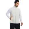 image:imageM MAELREG Mens Vest Outerwear Golf WaterResistant Performance Lightweight Fleece Vest for Men Sleeveless Lined MidlayerOyster Grey