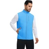 image:imageM MAELREG Mens Vest Outerwear Golf WaterResistant Performance Lightweight Fleece Vest for Men Sleeveless Lined MidlayerSky Blue