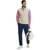 image:imageM MAELREG Mens Vests Outerwear Windproof Lightweight Softshell Vests Zip Pockets Sports Sleeveless Jacket Golf Vests for MenLight Khaki