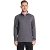 image:imageM MAELREG Quarter Zip Golf Pullover Men Dry Fit Long Sleeve Performance Wicking Mock Neck 14 Zip Pullover Mens SweatshirtBlack Melange