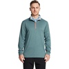 image:imageM MAELREG Quarter Zip Golf Pullover Men Dry Fit Long Sleeve Performance Wicking Mock Neck 14 Zip Pullover Mens SweatshirtDark Green Melange