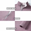 image:imageM MAELREG Quarter Zip Golf Pullover Men Dry Fit Long Sleeve Performance Wicking Mock Neck 14 Zip Pullover Mens SweatshirtDusty Rose Melange