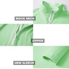 image:imageM MAELREG Quarter Zip Golf Pullover Men Dry Fit Long Sleeve Performance Wicking Mock Neck 14 Zip Pullover Mens SweatshirtLight Green Melange