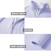 image:imageM MAELREG Quarter Zip Golf Pullover Men Dry Fit Long Sleeve Performance Wicking Mock Neck 14 Zip Pullover Mens SweatshirtLight Purple Melange