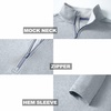 image:imageM MAELREG Quarter Zip Golf Pullover Men Dry Fit Long Sleeve Performance Wicking Mock Neck 14 Zip Pullover Mens SweatshirtLunar Rock Melange