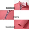 image:imageM MAELREG Quarter Zip Golf Pullover Men Dry Fit Long Sleeve Performance Wicking Mock Neck 14 Zip Pullover Mens SweatshirtRed Melange