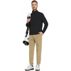 image:imageM MAELREG Quarter Zip Pullover Men Moisture Wicking Performance Heather Midlayer Golf 14 Zip Pullover Mens SweatshirtBlack