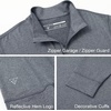 image:imageM MAELREG Quarter Zip Pullover Men Moisture Wicking Performance Heather Midlayer Golf 14 Zip Pullover Mens SweatshirtBlack Grey Heather