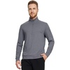 image:imageM MAELREG Quarter Zip Pullover Men Moisture Wicking Performance Heather Midlayer Golf 14 Zip Pullover Mens SweatshirtBlack Grey Heather